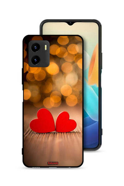 Tolwak Vivo Y15s Protective Case Cover Two Beautiful Hearts
