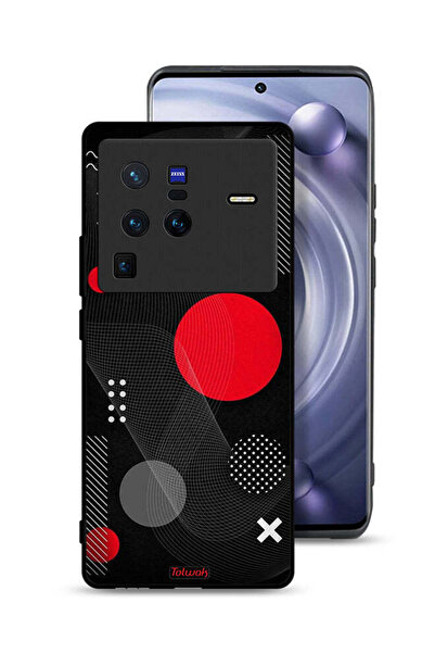 Tolwak غطاء حماية لهاتف Vivo X80 Pro بنمط دائري ومتقاطع