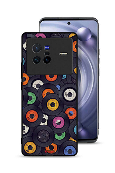 Tolwak غطاء حماية لجهاز Vivo X80 بنمط أقراص مضغوطة