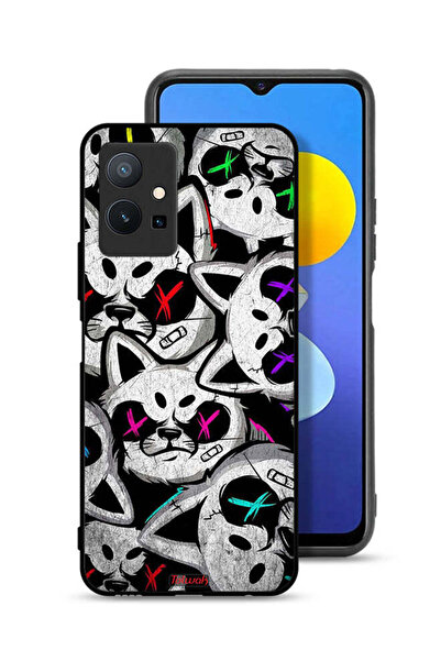 Tolwak غطاء حماية لهاتف Vivo Y75 5G بنقشة قطط مارشميلو