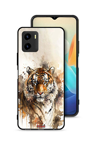 Tolwak غطاء حماية Vivo Y15s بتصميم فن تجريدي من جلد الفهد