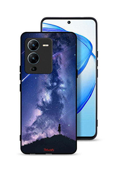 Tolwak غطاء حماية لهاتف Vivo V25 Pro 5G بتصميم نجوم متحركة