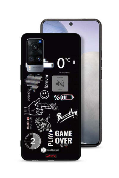 Tolwak Vivo X60t Protective Case Cover Game Over Pew Pew