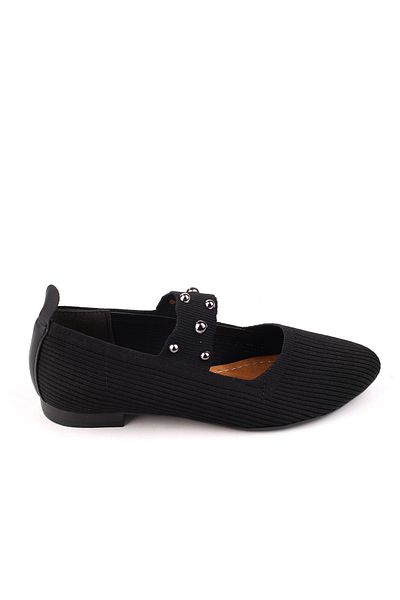 Papuçsepeti Shoe Basket 1719 Women's Knitwear Knitted Daily Comfortable Ballerina Shoes