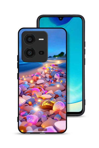 Tolwak غطاء حماية لهاتف Vivo V25 5G برسومات فنية من الأحجار