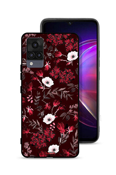 Tolwak Vivo V21 Protective Case Cover Small Flowers And Tropical Leaves