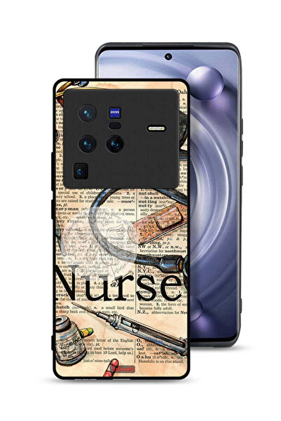 Tolwak غطاء حماية Vivo X80 Pro بتصميم أدوات التمريض العتيقة