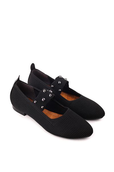 Papuçsepeti Shoe Basket 1719 Women's Knitwear Knitted Daily Comfortable Ballerina Shoes