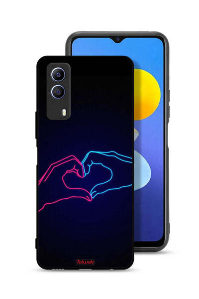 Tolwak Vivo T1x Protective Case Cover Touching Hand Making Heart
