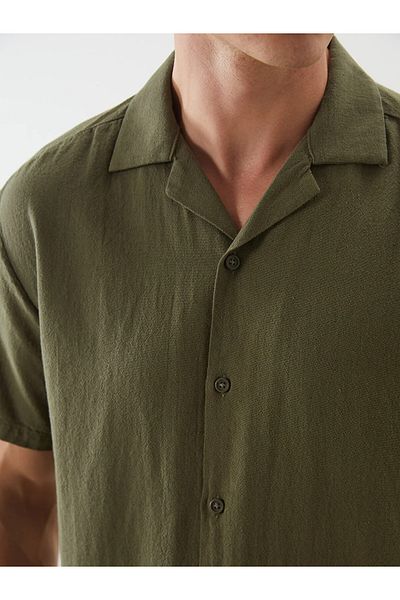 LC Waikiki Ανδρικό πουκάμισο Regular Fit Linen Blend