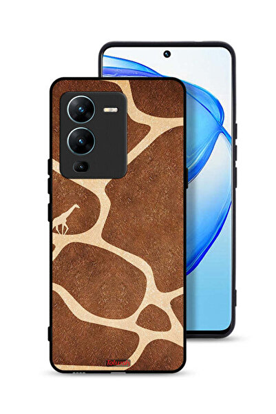 Tolwak غطاء حماية لهاتف Vivo V25 Pro 5G بتصميم جلد الزرافة
