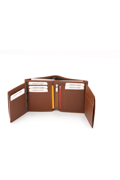 duarte deri Duarte Genuine Leather Tan Wallet
