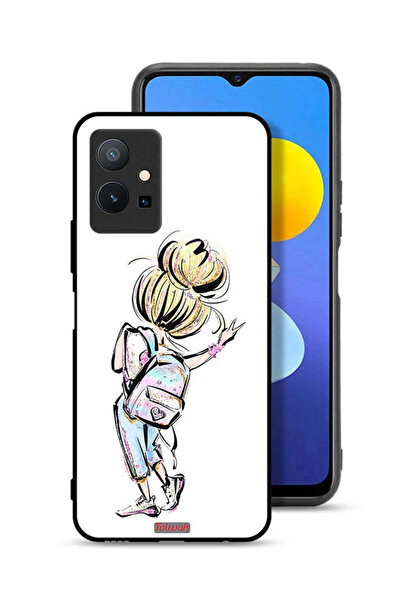 Tolwak غطاء حماية لهاتف Vivo Y75 5G بطبعة فتاة العودة إلى المدرسة