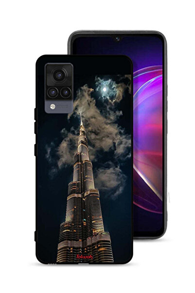 Tolwak Vivo V21 Protective Case Cover Burj Khalifa In Night