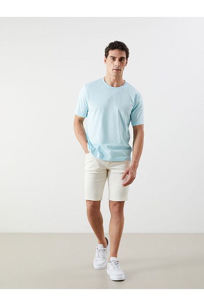 LC Waikiki Tricou pentru bărbați din bumbac pieptănat cu decolteu rotund de sezon nou - S50839Z8
