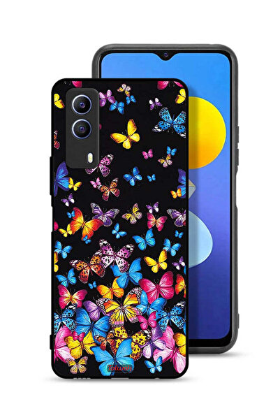 Tolwak Vivo T1x Protective Case Cover Colorful Butterflies