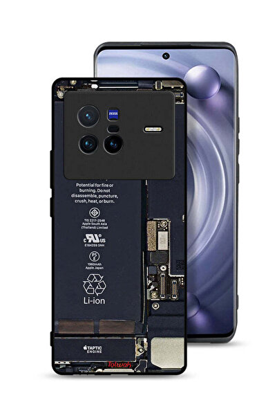 Tolwak غطاء حماية لهاتف Vivo X80 بنمط دائرة الهاتف