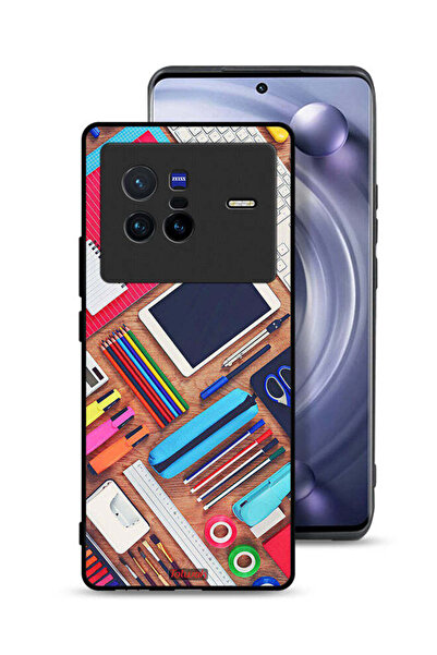 Tolwak غطاء حماية Vivo X80 بتصميم فتاة هواية مكتبية