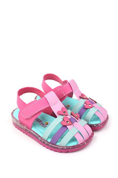 Papuçsepeti Shoe Basket Arzn 4833 Baby Girl Orthopedic Comfortable Sole Sandals