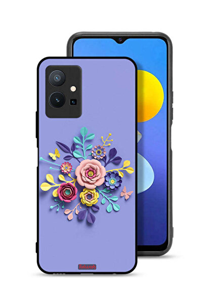Tolwak Vivo Y75 5G Protective Case Cover Flowers Art