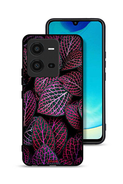 Tolwak غطاء حماية لهاتف Vivo V25 5G بنقشة أوراق سالجا