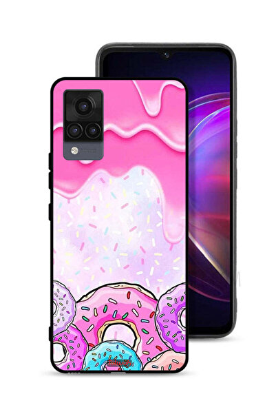 Tolwak غطاء حماية لهاتف Vivo V21 بألوان دونات