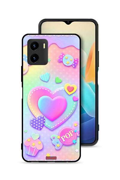 Tolwak غطاء حماية Vivo Y15s بتصميم قلوب البوب