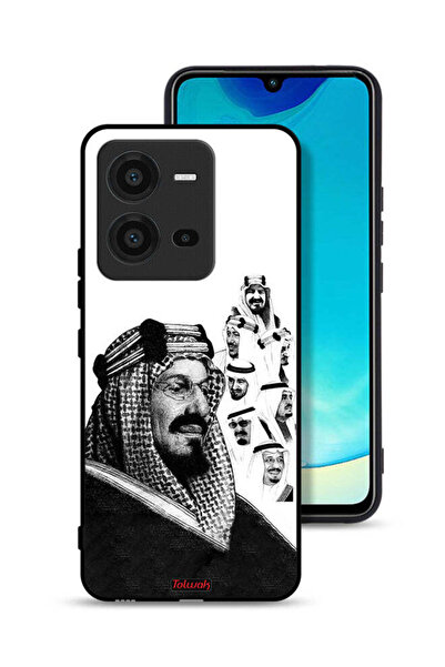 Tolwak Vivo V25 5G Protective Case Cover Kings Of Saudi Arabia BW Poster Art