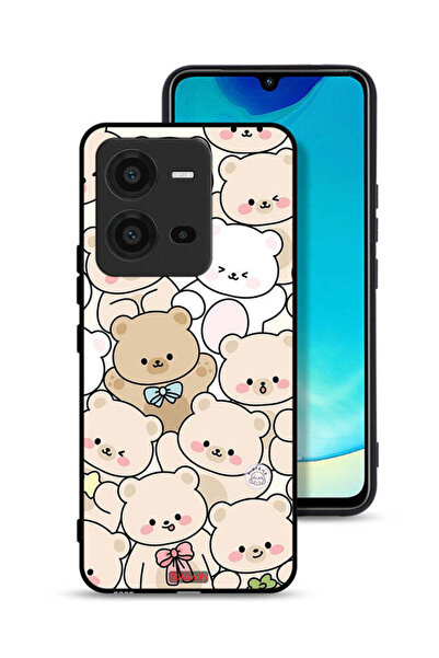 Tolwak غطاء حماية لهاتف Vivo V25 5G بنقشة دببة