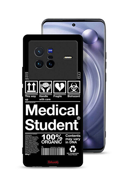 Tolwak غطاء حماية Vivo X80، ملصق طالب الطب