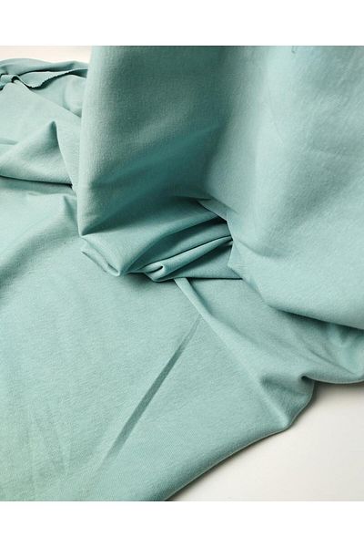 Kumaş Parça Interlock Combed Cotton in Light Green Color (Width 180 cm X Length 240 cm)