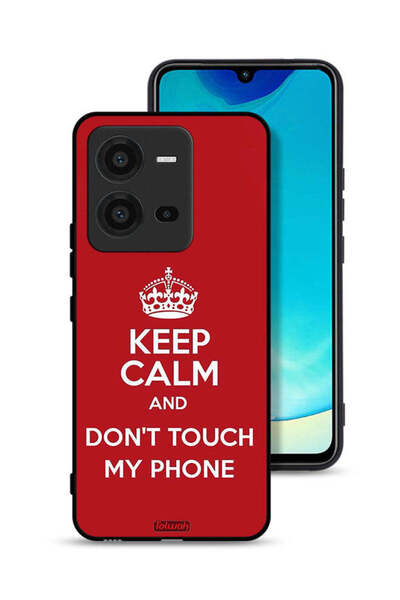 Tolwak Vivo V25 5G Protective Case Cover Keep Calm And Dont Touch My Phone