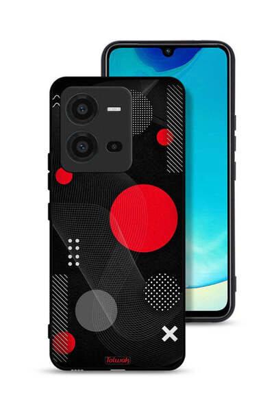 Tolwak غطاء حماية لهاتف Vivo V25 5G بنمط دائري ومتقاطع