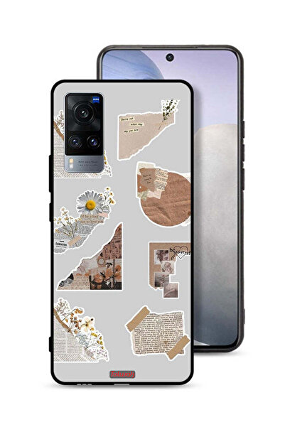 Tolwak غطاء حماية لهاتف Vivo X60t بقطع من الملصقات الورقية