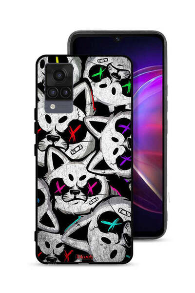 Tolwak غطاء حماية لهاتف Vivo V21 بتصميم قطط مارشميلو