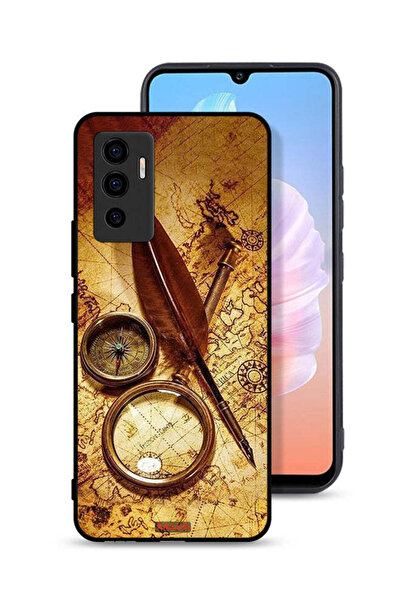 Tolwak غطاء حماية لهاتف Vivo S10e 5G بتصميم بوصلة عتيقة