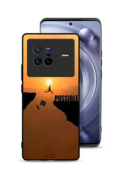Tolwak غطاء حماية لهاتف Vivo X80 مطبوع عليه عبارة "أنا ممكن"