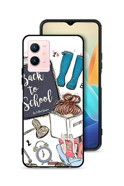 Tolwak غطاء حماية Vivo Y33s 5G بطبعة فتاة العودة إلى المدرسة تقرأ التاريخ