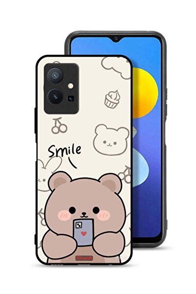 Tolwak غطاء حماية لهاتف Vivo T1 5G برسومات الدب المبتسم