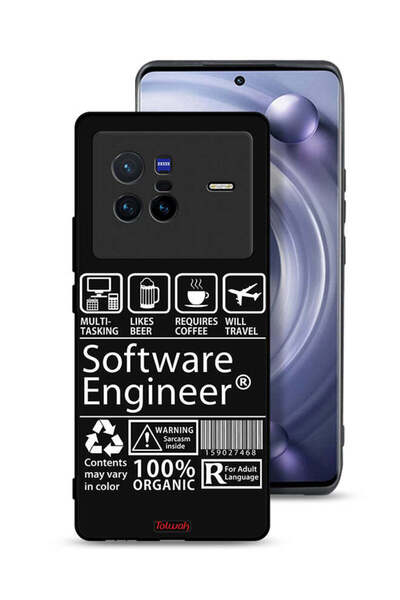 Tolwak غطاء حماية لجهاز Vivo X80، ملصق مهندس برمجيات