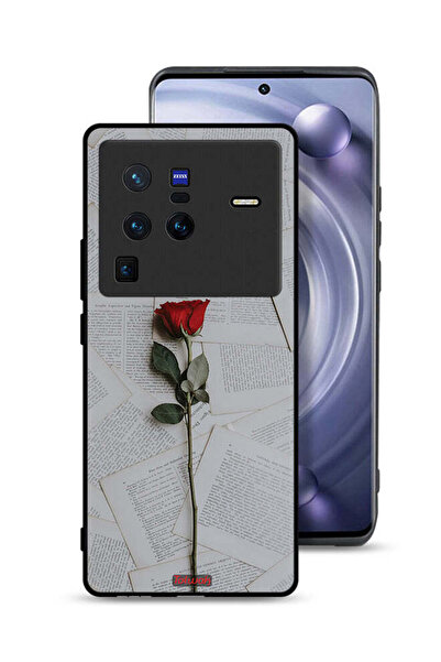 Tolwak غطاء حماية لهاتف Vivo X80 Pro وردي على ورق