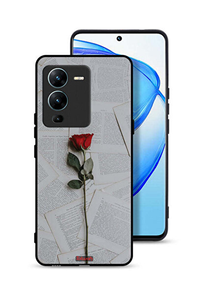 Tolwak غطاء حماية لهاتف Vivo V25 Pro 5G وردي على ورق