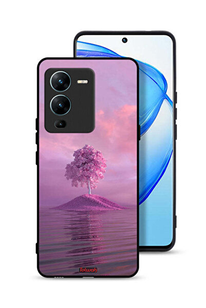 Tolwak غطاء حماية لهاتف Vivo V25 Pro 5G بتصميم شجرة من Unsplash