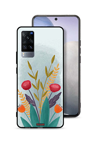 Tolwak غطاء حماية لهاتف Vivo X60t برسومات نباتية