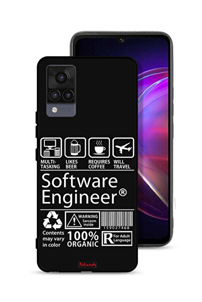 Tolwak غطاء حماية لجهاز Vivo V21، ملصق مهندس برمجيات