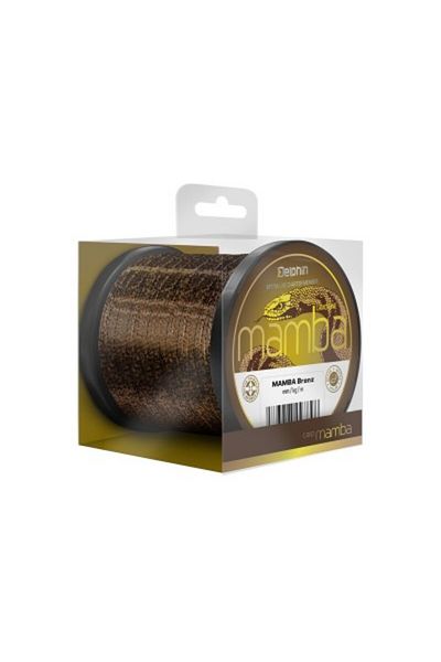 DELPHİN Nylon/monofilament Delphin MAMBA Carp Bronze 600 m, invizibil în apă 0,28 mm