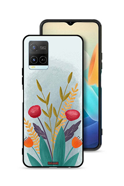 Tolwak غطاء حماية لهاتف Vivo Y33s 4G برسومات نباتية