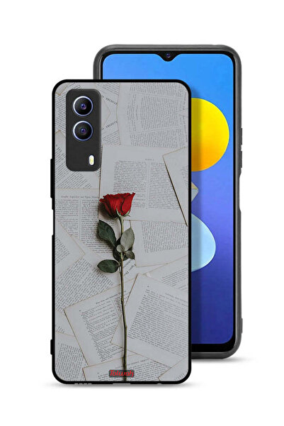 Tolwak غطاء حماية لجهاز Vivo T1x وردي على ورق