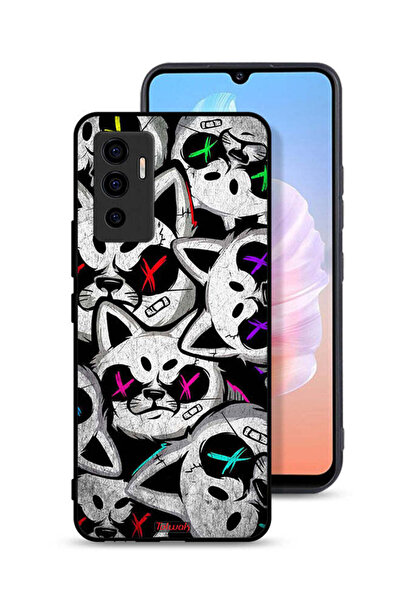 Tolwak غطاء حماية لهاتف Vivo V23e بنقشة قطط مارشميلو