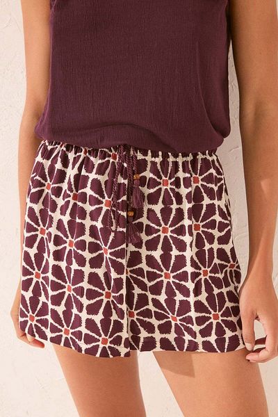Women'secret Viscose trouser with floral print